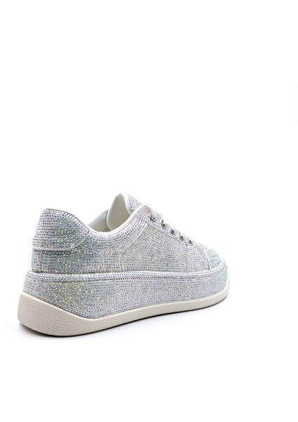 G25Y451 Rhinestones Taşlı Kadın Beyaz Sneaker Ayakkabı fırsatları