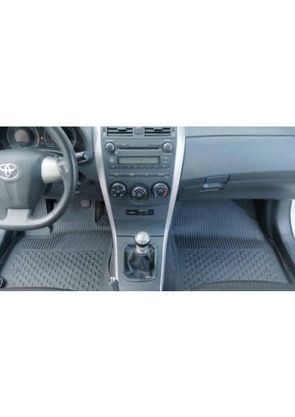 Toyota Corolla Sedan 2007-2012 Uyumlu 4.5D Havuzlu Paspas Siyah