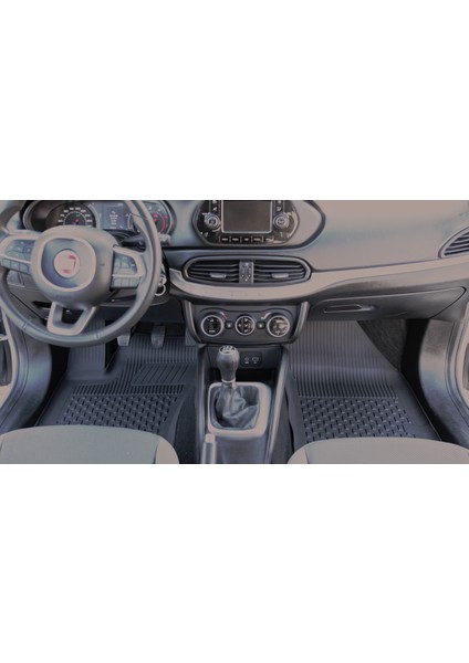 Fiat Egea Sedan Uyumlu 2015-2024 Havuzlu 4.5D Premium Oto Paspas - Premium Egea