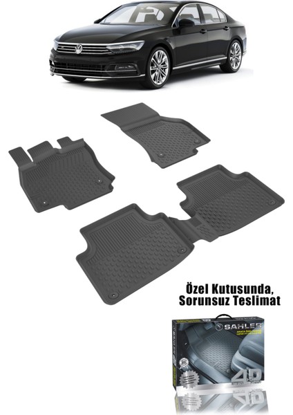 Volkswagen Passat B8 2015-2023 Uyumlu 4.5D Premium Havuzlu Oto Paspas- Passat B8 / B8.5