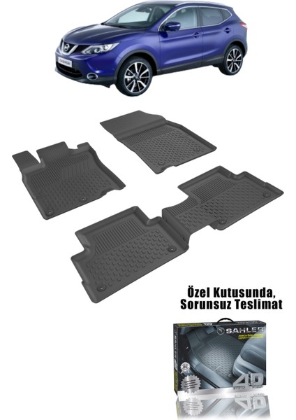 Nissan Qashqai 2014 -2020 Uyumlu 4.5D Premium Havuzlu Paspas- J11 Qashqai