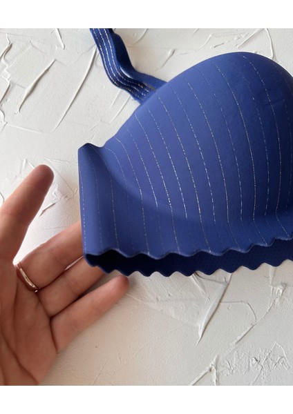Jennie Ithal Lazer Kesim Dikişsiz Parlak Ipli El Kaplı Push-Up Sütyen -FK1204 fırsatları
