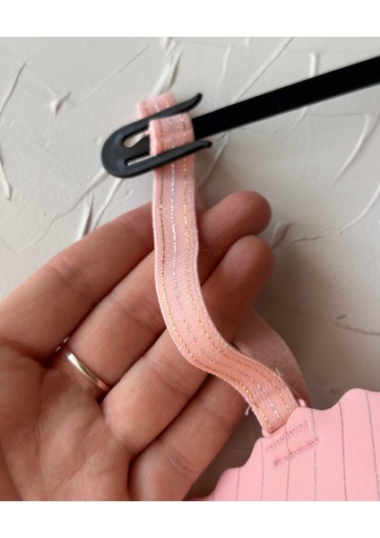 Jennie Ithal Lazer Kesim Dikişsiz Parlak Ipli El Kaplı Push-Up Sütyen -FK1204 modelleri