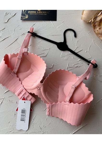 Jennie Ithal Lazer Kesim Dikişsiz Parlak Ipli El Kaplı Push-Up Sütyen -FK1204 indirimleri