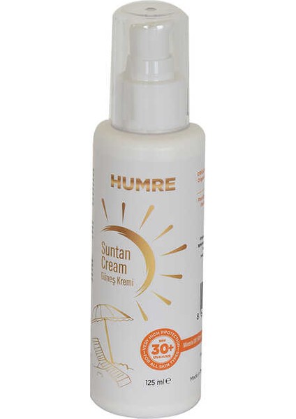 Güneş Kremi Spf 30+ Uva+Uvb Suntan Cream 125 ml