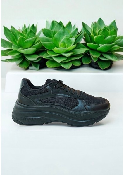 Premium Kalın Tabanlı Ortopedik Kadın Günlük Sneaker Spor Ayakkabı