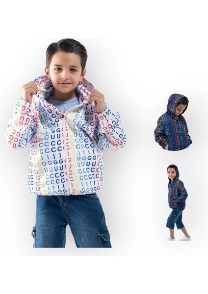 Baby Marka Guuli Desen Yağmurluk Erkek 4-13 Yaş