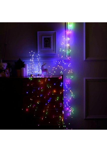 5 Metre Pilli 8 Animasyonlu Renkli Peri LED Dekor Işık,dekoratif Lamba,ev Süsleme