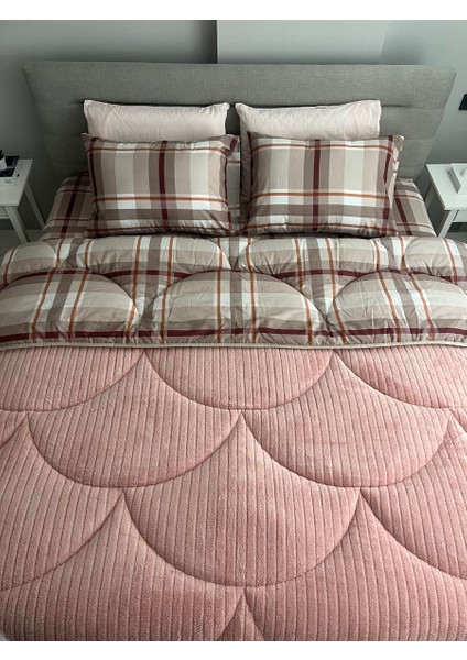 Wellsoft Dream Ekose Tek Kişilik Pudrayorgan