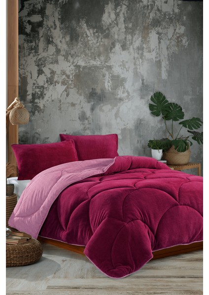Wellsoft Double Size (Battal Boy) Bordo Yorgan