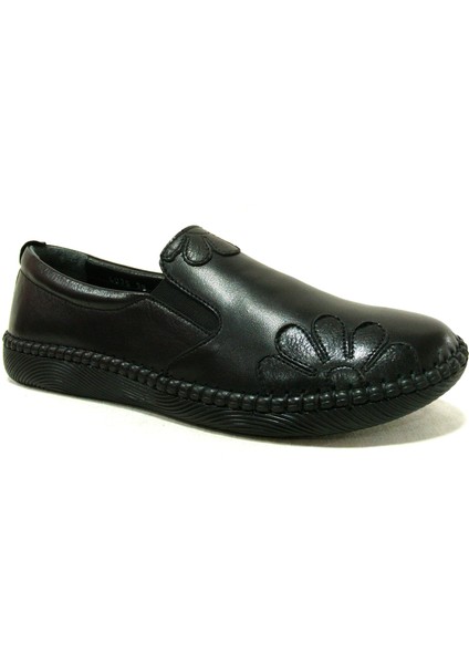 Siyah Loafer Hakiki Deri Anatomik Ayakkabı