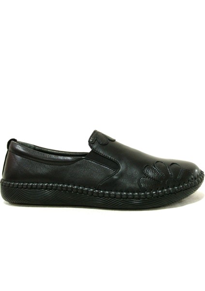 Siyah Loafer Hakiki Deri Anatomik Ayakkabı