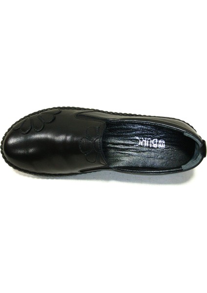 Siyah Loafer Hakiki Deri Anatomik Ayakkabı