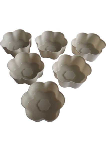 Bybirgül Beyaz 12 Li Silikon Mini Papatya Kek Kalıbı,muffin ,airfrey Kalıbı 12 Adet fırsatları
