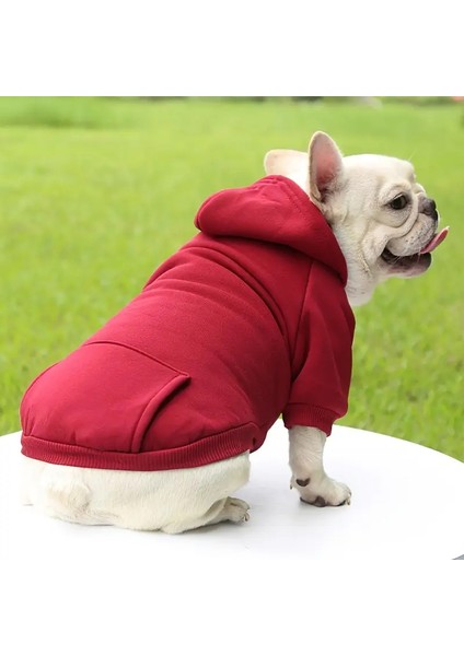 Kedi Köpek için Cepli Kırmızı Sweatshirt fiyatları