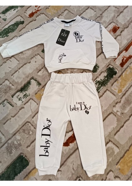 Baby Marka Doory Desen Bisiklet Yaka Ikili Takım 1-5 Yaş