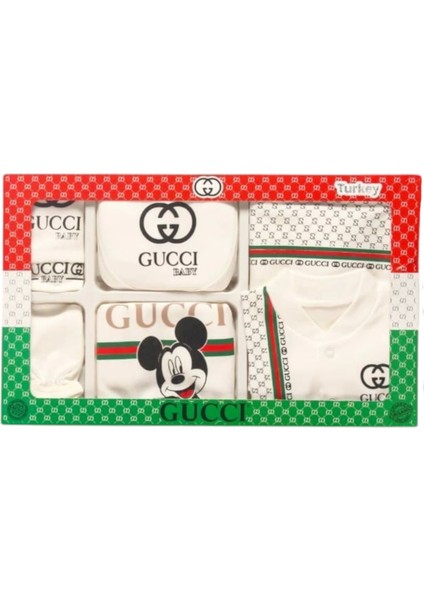 Baby Marka Cuccy Desen Yedili Set 0-6 Ay