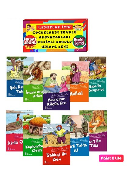 1. Sınıfların Severek Okuyacakları 10'lu Hikaye Seti (Ciltli)