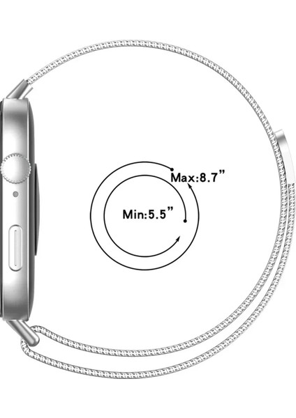 Huawei Watch Fit 3 Uyumlu Paslanmaz Hasır Örgü Metal Mıknatıs Kordon fırsatları