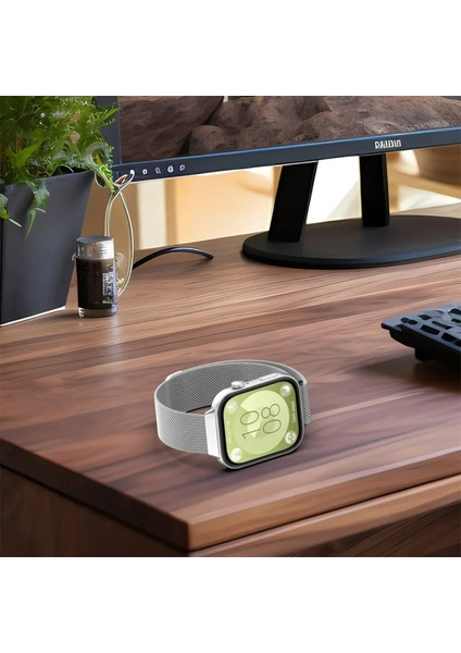 Huawei Watch Fit 3 Uyumlu Paslanmaz Hasır Örgü Metal Mıknatıs Kordon indirimleri