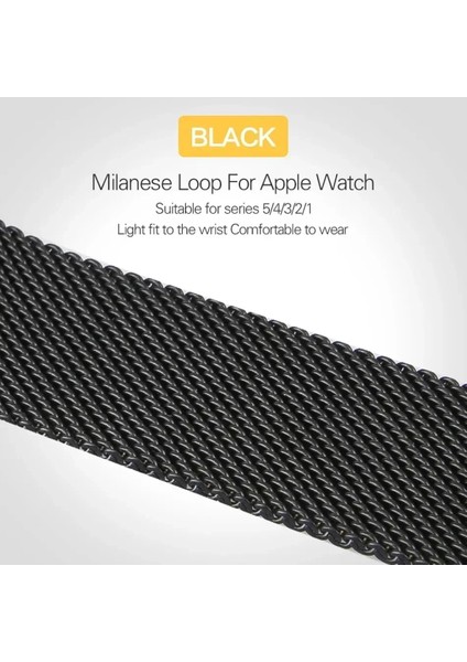 Watch Seri 10 46MM Uyumlu Paslanmaz Hasır Örgü Metal Mıknatıs Kordon