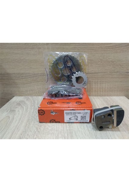 103E02030 - Eksantrik Gergi Set R12 (Zincir)+(2 Dişli)+(Gergi)