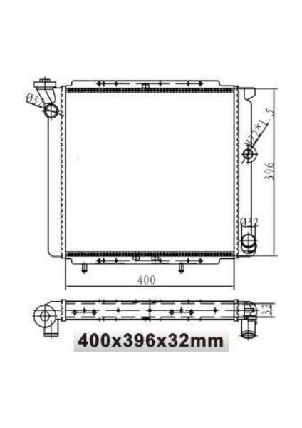 -80200 - Su Radyatörü R9 Karburatörlü 2 Sıra