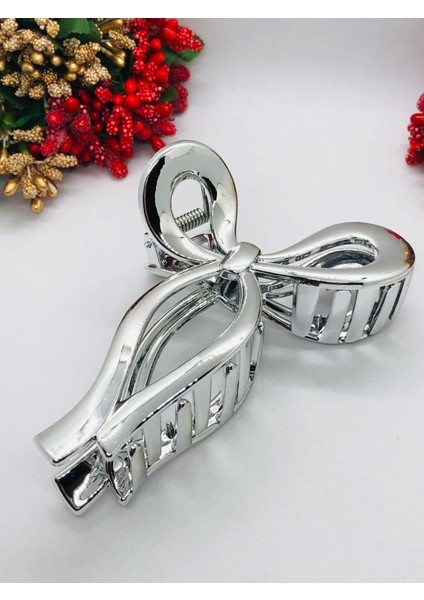 Kadın Büyük Boy Sonsuzluk Fiyonk Model Mandal Toka Pinterest Tarzı (11CM)