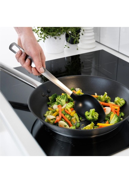 3'lü Set Mutfak Gereçleri Seti Ikea Kaşık + Kepçe + Spatula Metal Saplı Pişirme Servis Gereçleri fırsatları
