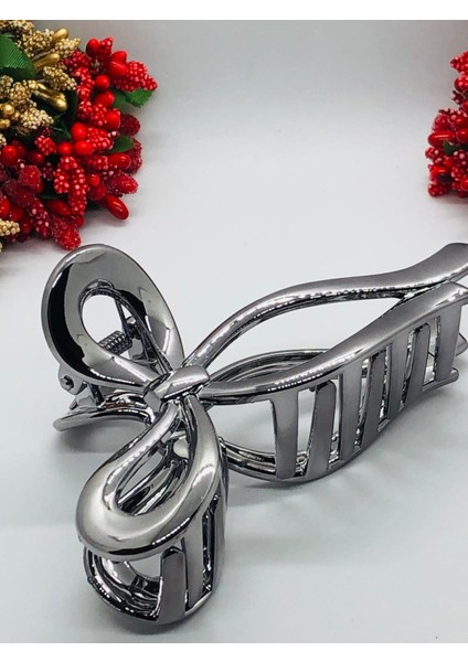 Kadın Büyük Boy Sonsuzluk Fiyonk Model Mandal Toka Pinterest Tarzı (11CM) fırsatları