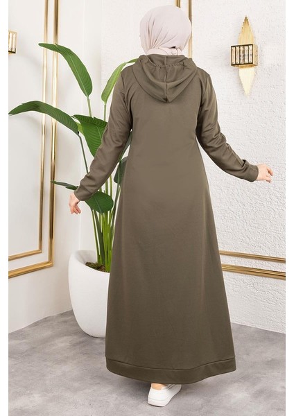 Arma Detaylı Kapşonlu Spor Elbise modelleri