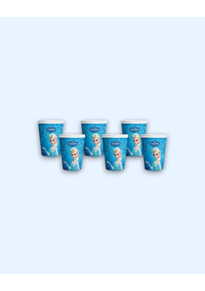 Frozen Elsa Temalı Bardak 16 Li - Doğum Günü Parti Seti Malzemeleri