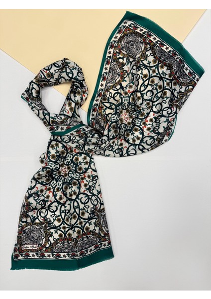 Çağrı Ipek Osmanlı Motifli Lale Desen Fular 25022025-BENETTON
