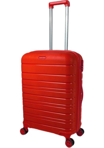 Karbon Pp Seyahat Valizi Horizon Serisi Kırılmaz Bavul, Orta Boy