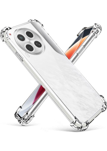Caseworld Tecno Camon 30 Kapak Kamera Korumalı Airbag Antishock Köşe Korumalı Şeffaf Silikon Kılıf