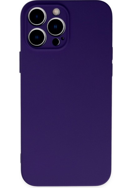 Apple iPhone 13 Pro Kılıf Silikon Kılıf Yumuşak Kılıf Içi Kadife Lansman - Mor