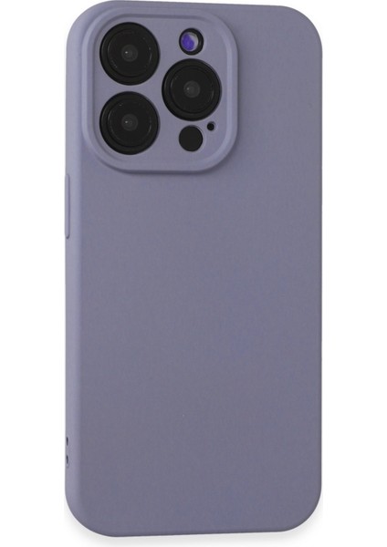 Apple iPhone 15 Pro Max Kılıf Silikon Kılıf Yumuşak Kılıf Içi Kadife Lansman - Lila