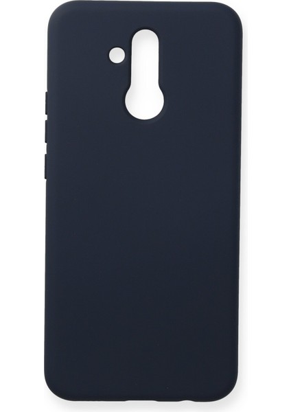Huawei Mate 20 Lite Kılıf Silikon Kılıf Yumuşak Kılıf Içi Kadife Lansman - Lacivert