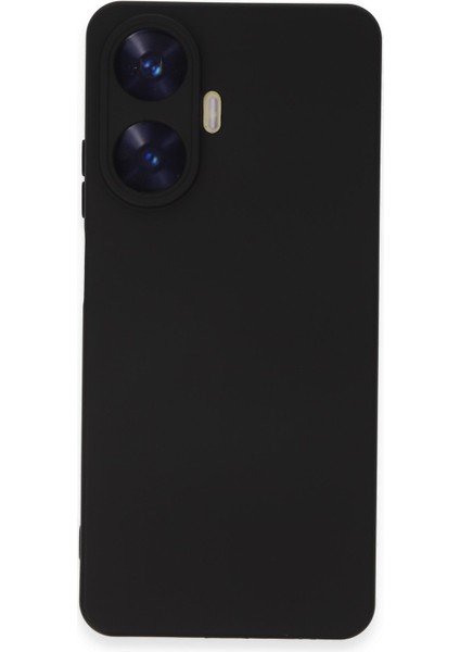 Realme C55 Kılıf Silikon Kılıf Yumuşak Kılıf Içi Kadife Lansman - Siyah modelleri