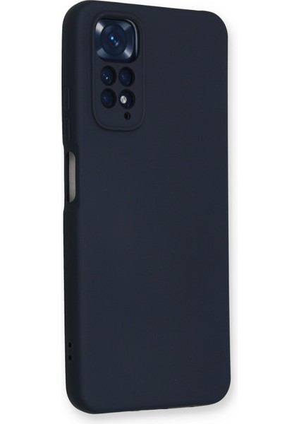 Xiaomi Redmi Note 11S Kılıf Silikon Kılıf Yumuşak Kılıf Içi Kadife Lansman - Lacivert fiyatları