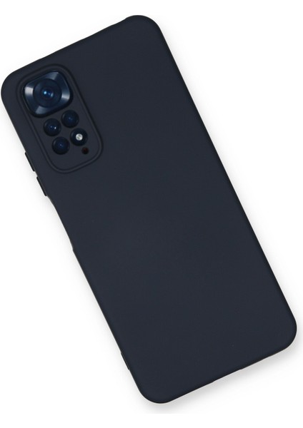Xiaomi Redmi Note 11S Kılıf Silikon Kılıf Yumuşak Kılıf Içi Kadife Lansman - Lacivert modelleri