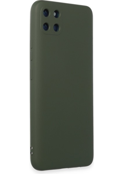 Realme C11 Kılıf Silikon Kılıf Yumuşak Kılıf Içi Kadife Lansman - Koyu Yeşil fiyatları