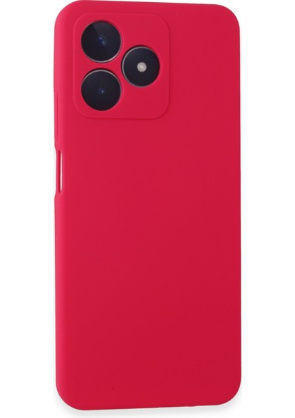 Realme C53 Kılıf Silikon Kılıf Yumuşak Kılıf Içi Kadife Lansman - Pembe