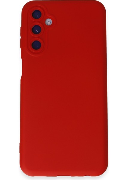 Samsung Galaxy M34 5g Kılıf Silikon Kılıf Yumuşak Kılıf Içi Kadife Lansman - Kırmızı