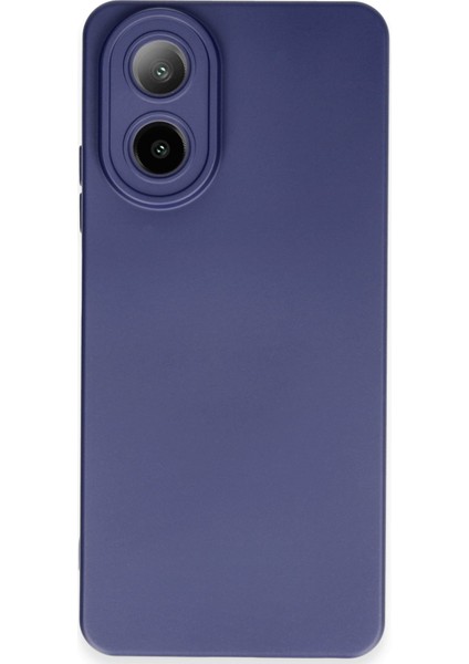 Oppo A38 Kılıf Silikon Kılıf Yumuşak Kılıf Içi Kadife Lansman - Lacivert