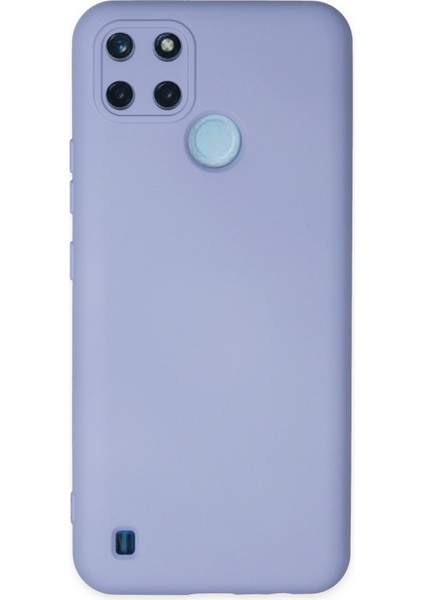 Realme C25Y Kılıf Silikon Kılıf Yumuşak Kılıf Içi Kadife Lansman - Lila