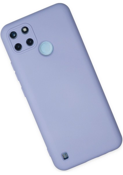 Realme C25Y Kılıf Silikon Kılıf Yumuşak Kılıf Içi Kadife Lansman - Lila fiyatları