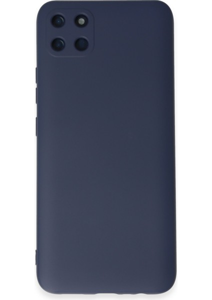 Realme C11 Kılıf Silikon Kılıf Yumuşak Kılıf Içi Kadife Lansman - Lacivert