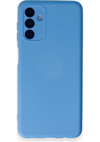 Samsung Galaxy A14 4g Kılıf Silikon Kılıf Yumuşak Kılıf Içi Kadife Lansman - Mavi