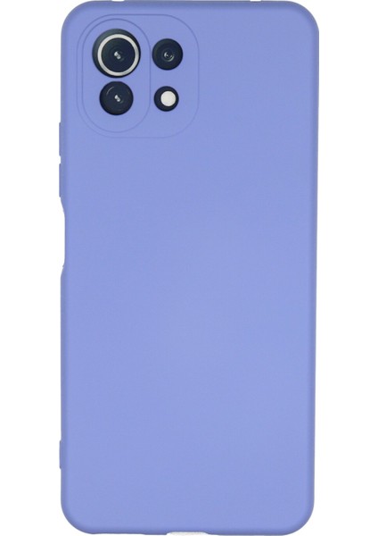 Xiaomi Mi 11 Lite Kılıf Silikon Kılıf Yumuşak Kılıf Içi Kadife Lansman - Lila